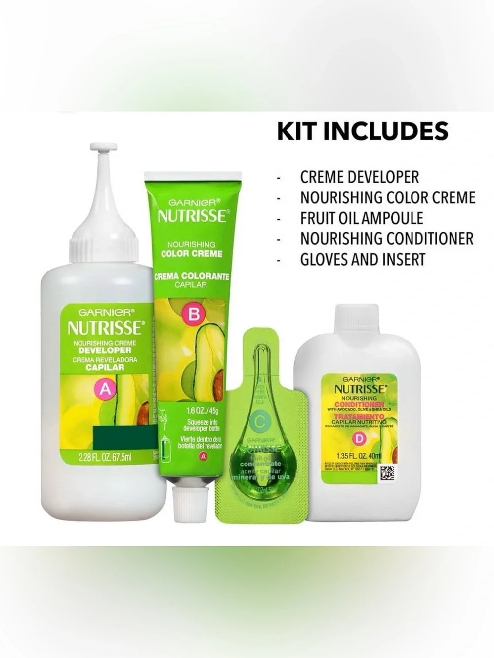 Garnier Nutrisse Hair Color 630 Deep Light Golden Brown Toffee Nourishing 2 PACK